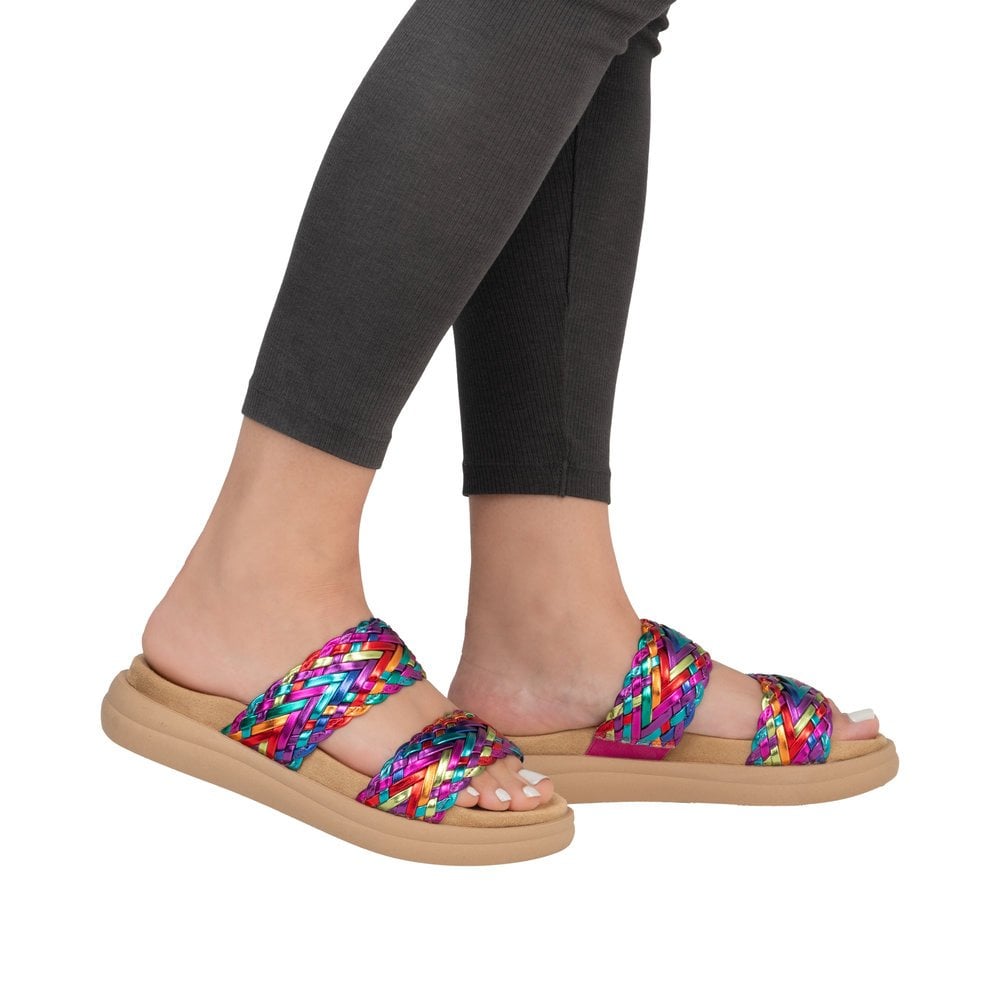 Remonte D2N52 Slip On Mule Sandal - Multi - image 002 |ww_colour=multi|ww_order=002|