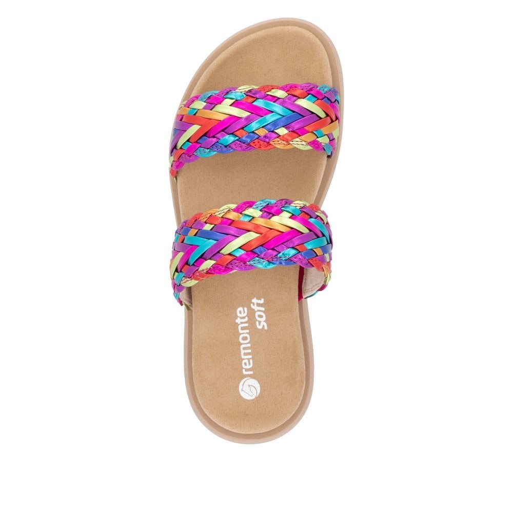 Remonte D2N52 Slip On Mule Sandal - Multi - image 003 |ww_colour=multi|ww_order=003|