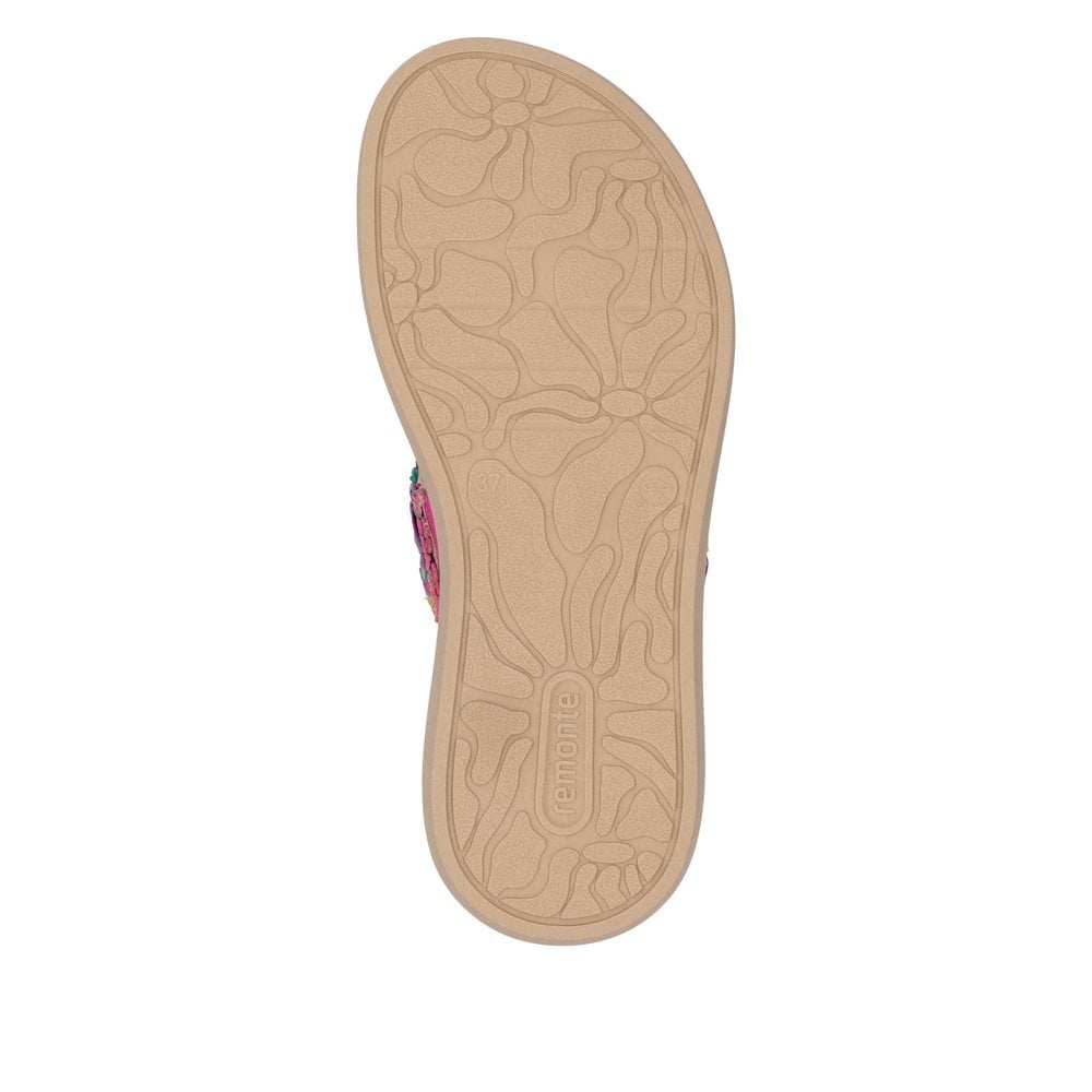 Remonte D2N52 Slip On Mule Sandal - Multi - image 008 |ww_colour=multi|ww_order=008|