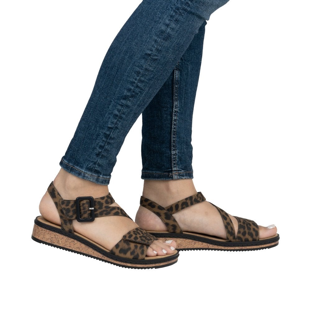 Rieker V3660 Hook & Loop Fastening Sandal - Multi - image 002 |ww_colour=multi|ww_order=002|