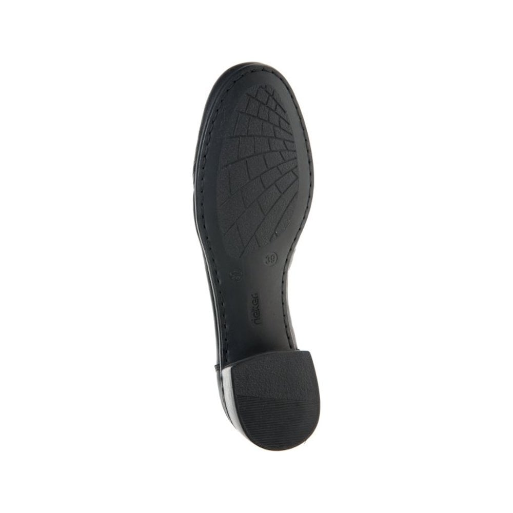 Rieker Heeled Loafer - Black - image 002 |ww_colour=black|ww_order=002|