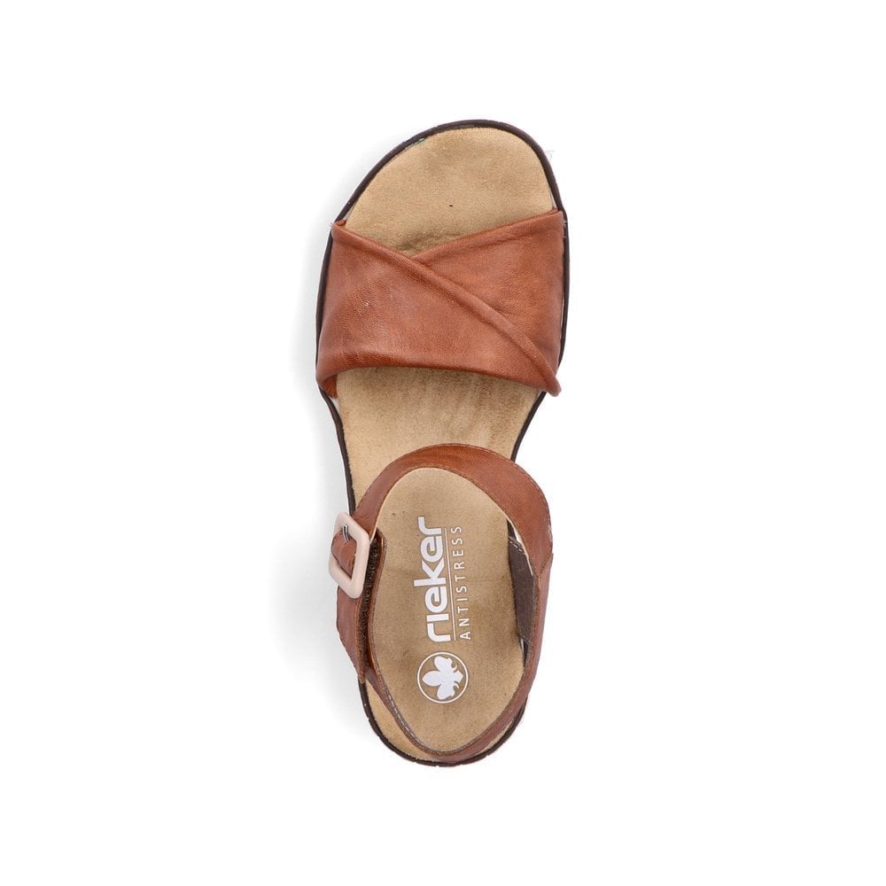 Rieker V3691 Hook & Loop Fastening Sandal - Brown - image 004 |ww_colour=brown|ww_order=004|