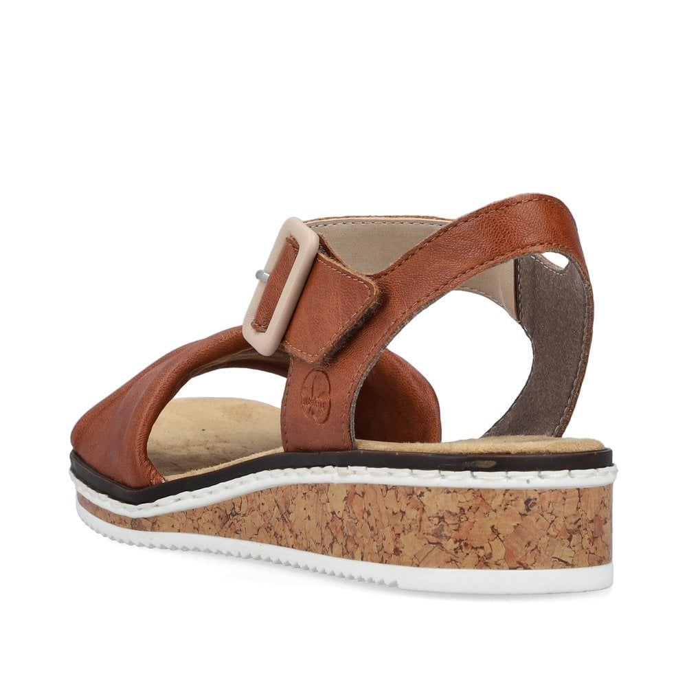 Rieker V3691 Hook & Loop Fastening Sandal - Brown - image 005 |ww_colour=brown|ww_order=005|