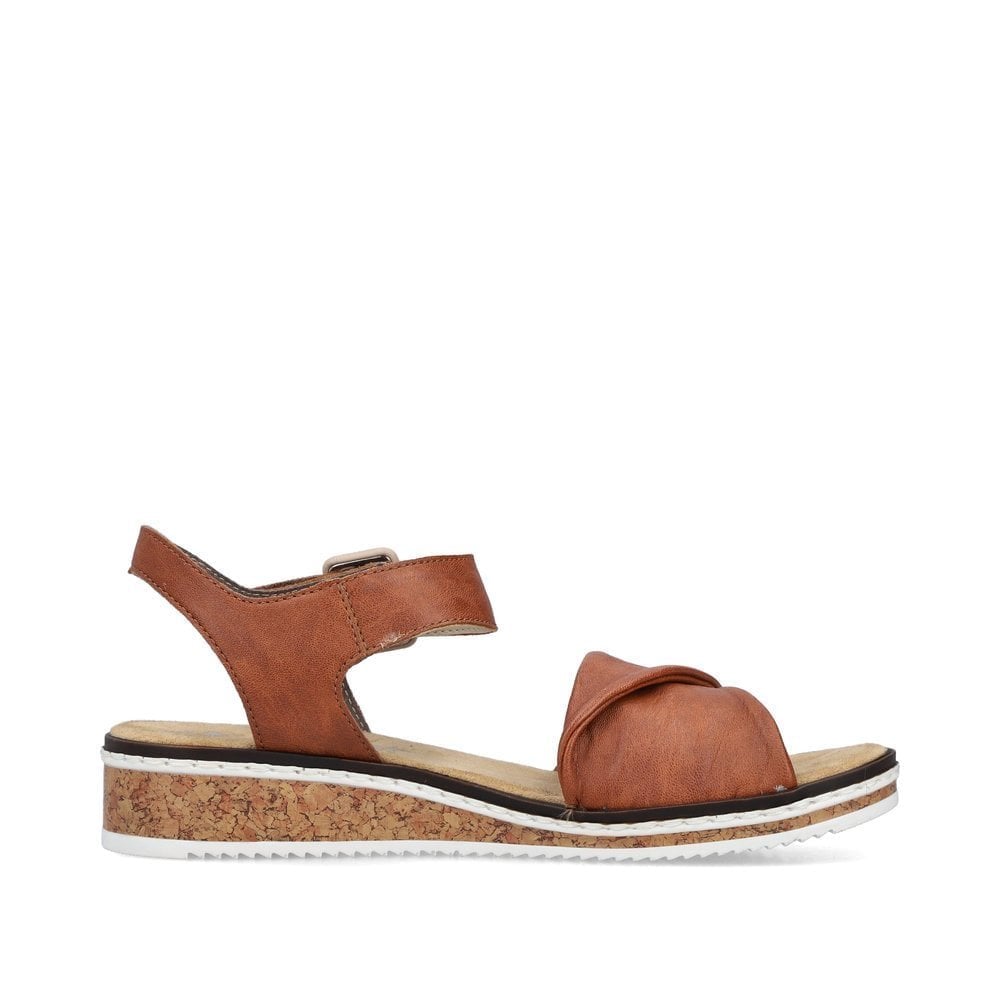 Rieker V3691 Hook & Loop Fastening Sandal - Brown - image 006 |ww_colour=brown|ww_order=006|