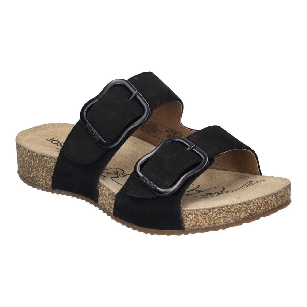 Josef Seibel Tonga 64 Adjustable Mule Sandal - Black - image 001 |ww_colour=black|ww_order=001|