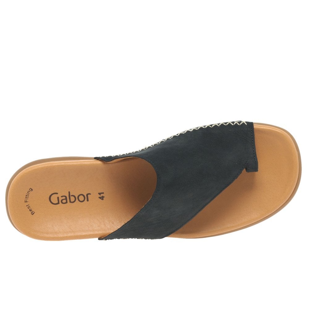 Gabor Lanzarote Mule Style Sandal - Night Blue - image 002 |ww_colour=night-blue|ww_order=002|