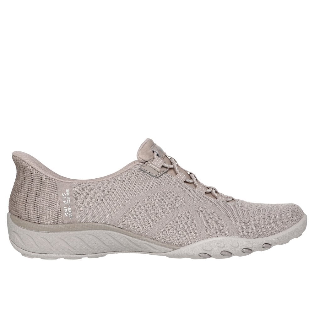Skechers Breathe-Easy Knitty Waves Slip-in Trainer - Taupe - image 004 |ww_colour=taupe|ww_order=004|