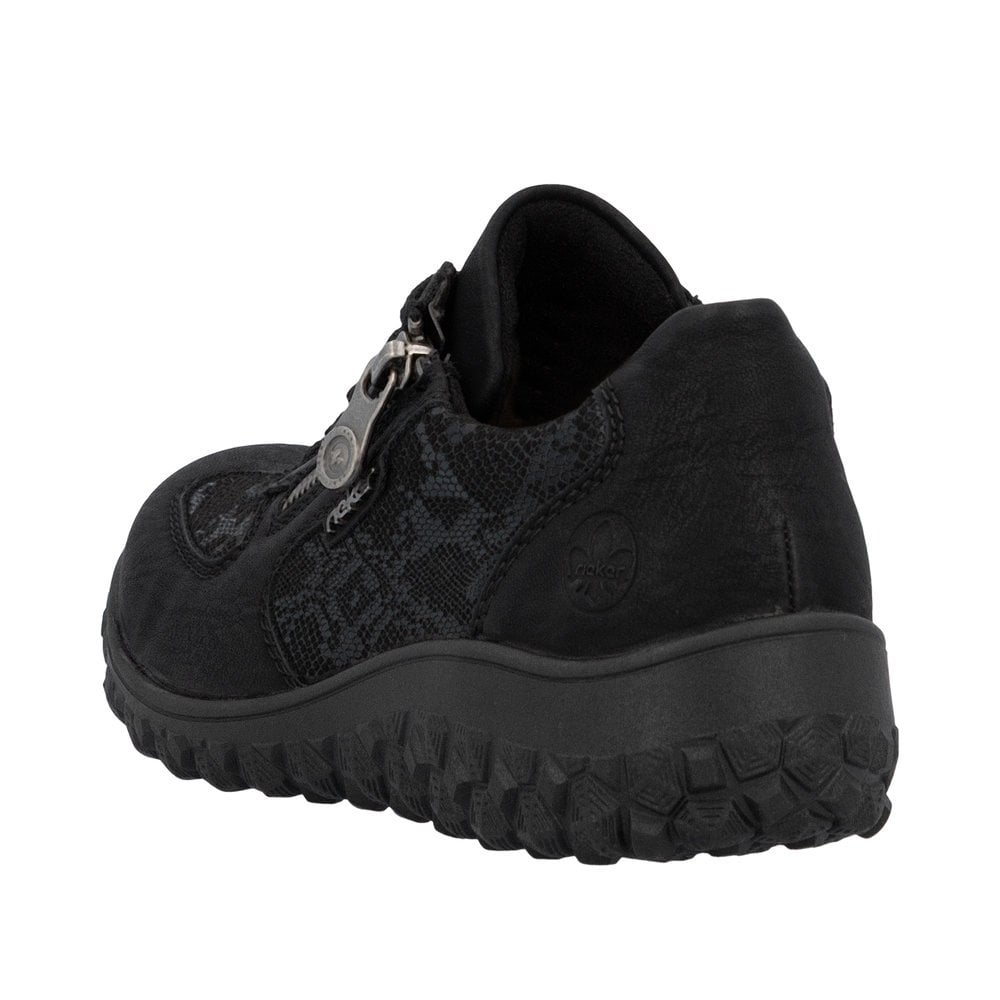 Rieker 59501 Lace & Zip Up Shoe - Black - image 003 |ww_colour=black|ww_order=003|