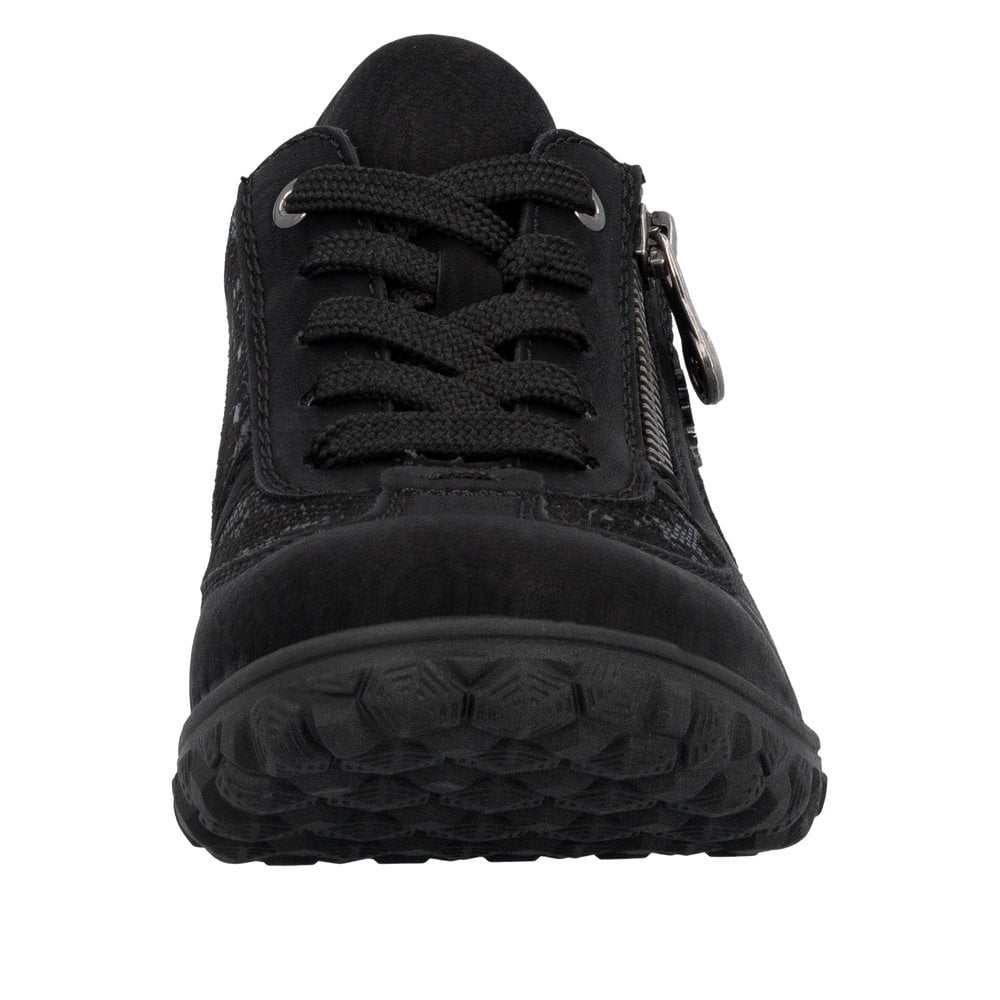 Rieker 59501 Lace & Zip Up Shoe - Black - image 006 |ww_colour=black|ww_order=006|