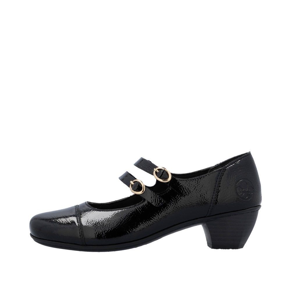 Rieker 41758 Heeled Mary Jane - Black - image 005 |ww_colour=black|ww_order=005|