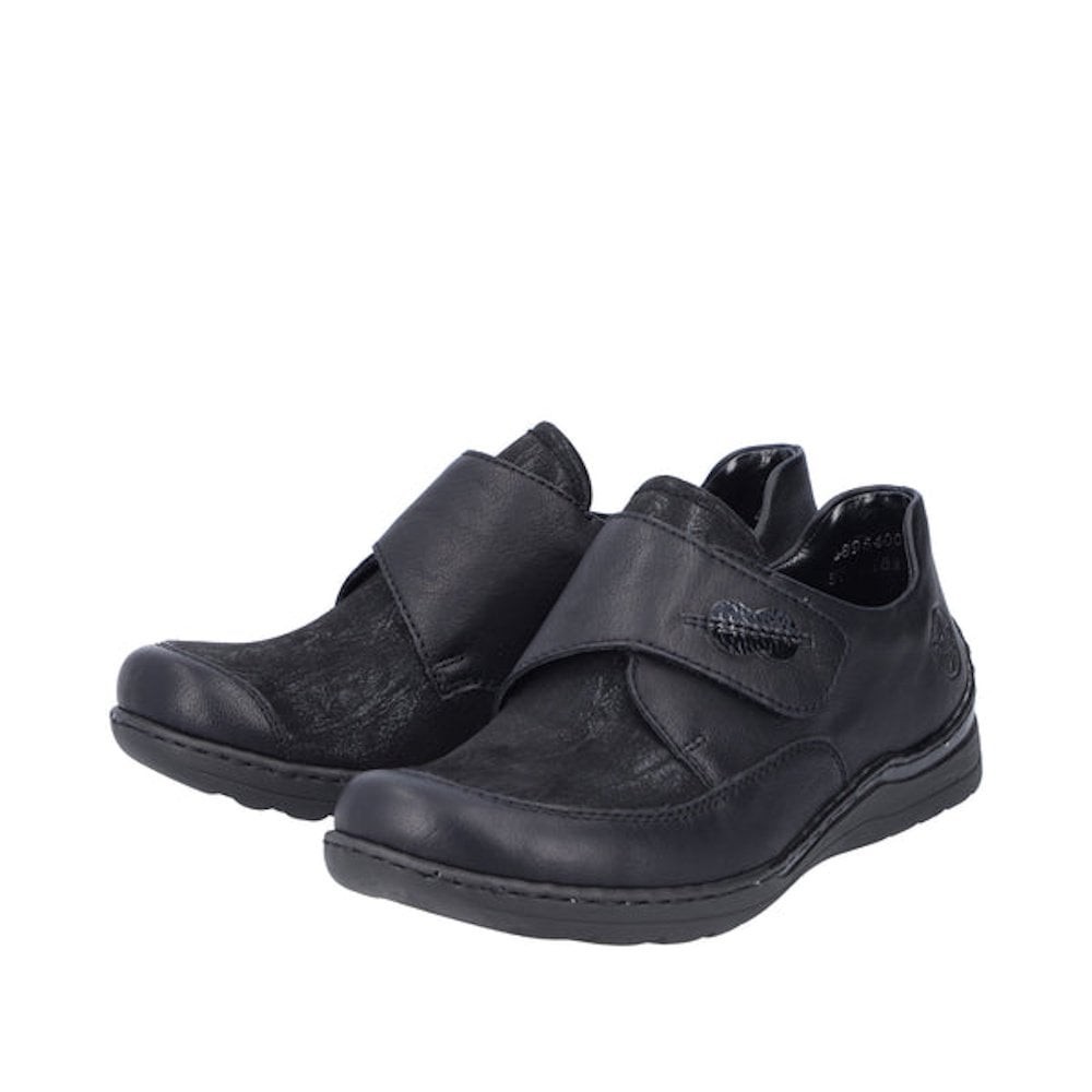 Rieker 48954 Wide Fit Casual Shoe - Black - image 003 |ww_colour=black|ww_order=003|