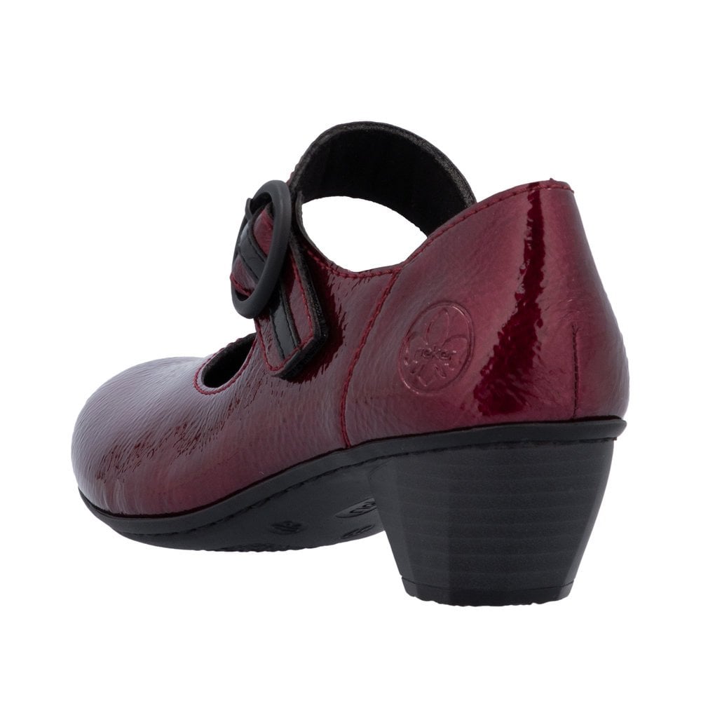 Rieker 41756 Heeled Shoe - Red - image 003 |ww_colour=red|ww_order=003|