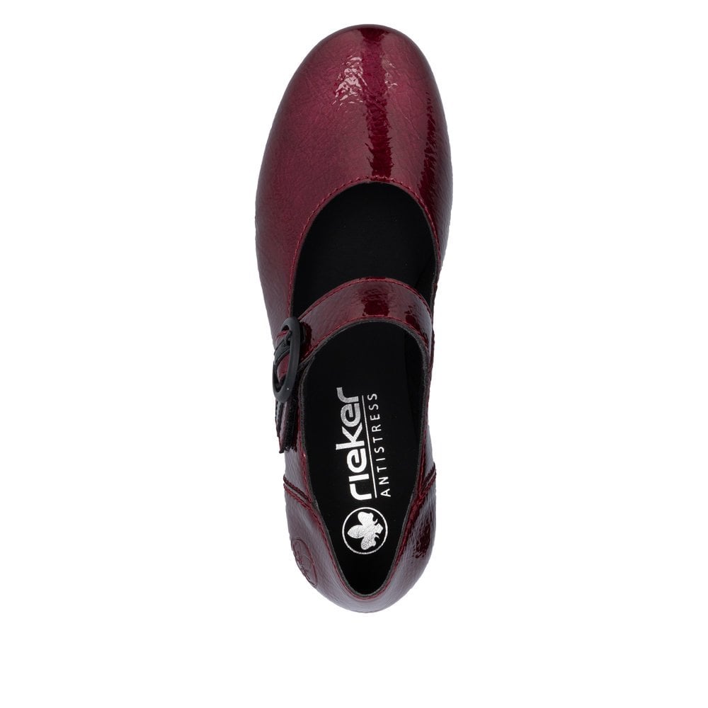Rieker 41756 Heeled Shoe - Red - image 004 |ww_colour=red|ww_order=004|