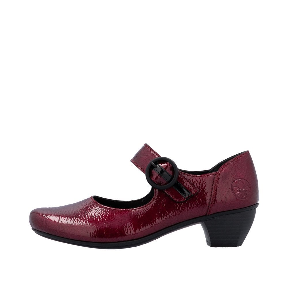 Rieker 41756 Heeled Shoe - Red - image 005 |ww_colour=red|ww_order=005|