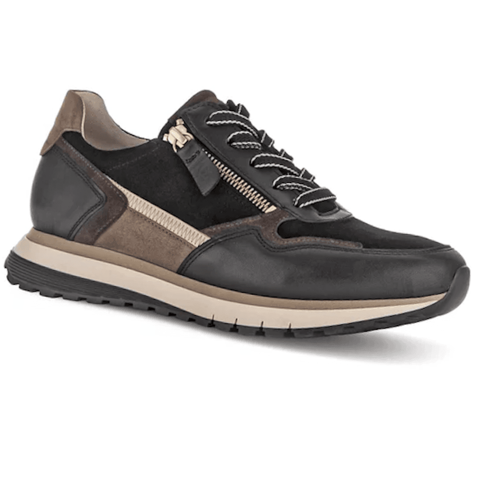Gabor Hollywell Lace & Zip Up Casual Shoe - Black Multi - image 001 |ww_colour=black-multi|ww_order=001|