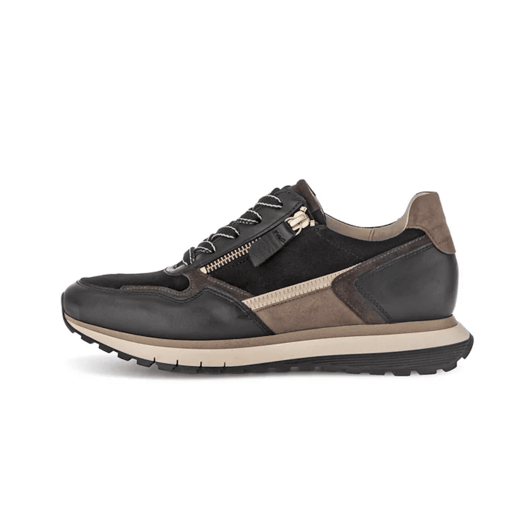 Gabor Hollywell Lace & Zip Up Casual Shoe - Black Multi - image 006 |ww_colour=black-multi|ww_order=006|