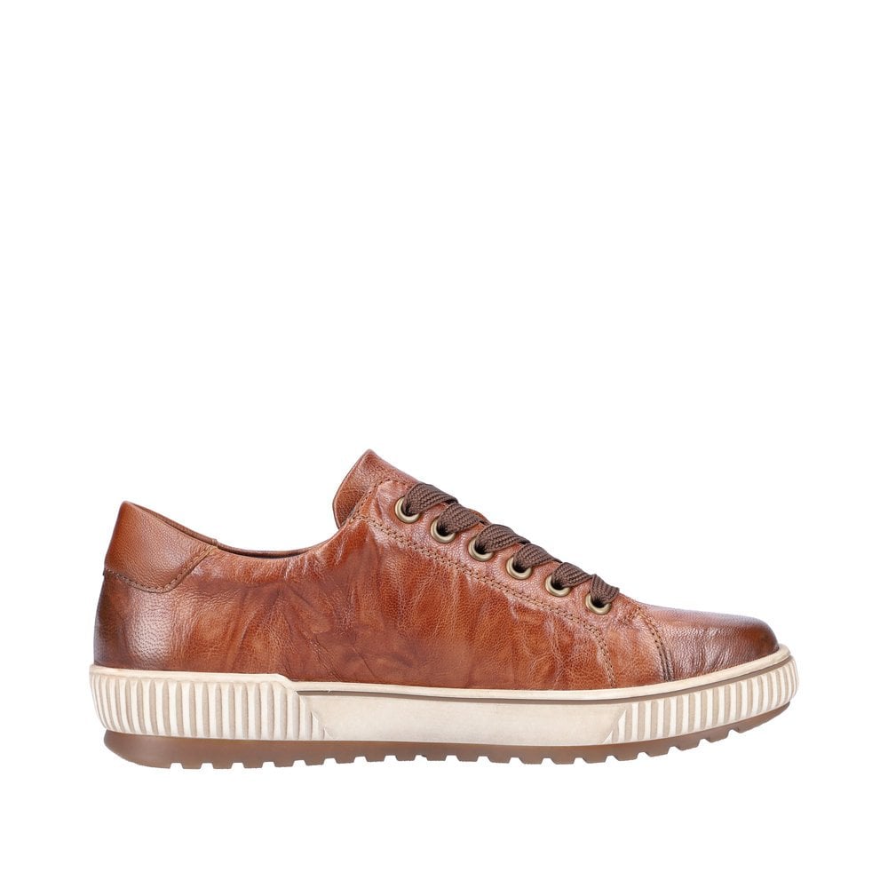 Remonte D0700 Water Resistant Lace & Zip Up - Brown - image 002 |ww_colour=brown|ww_order=002|