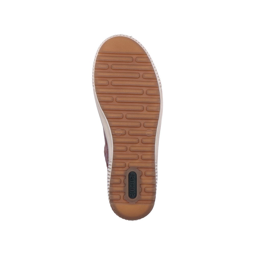 Remonte D0700 Water Resistant Lace & Zip Up - Brown - image 003 |ww_colour=brown|ww_order=003|