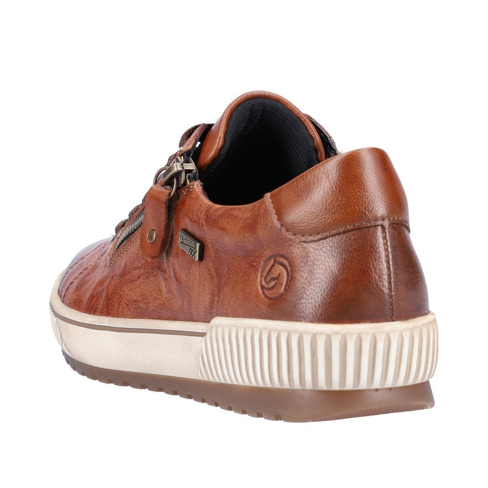 Remonte D0700 Water Resistant Lace & Zip Up - Brown - image 005 |ww_colour=brown|ww_order=005|