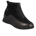 Rieker N9362 Athens Zip Up Ankle Boots - Black Combi - image 001 |ww_colour=black-combi|ww_order=001|