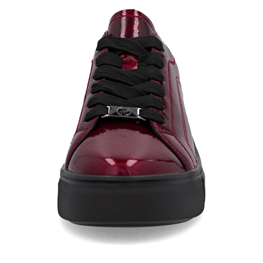 Rieker W2601 Leather Lace-up Trainer - Red - image 008 |ww_colour=red|ww_order=008|