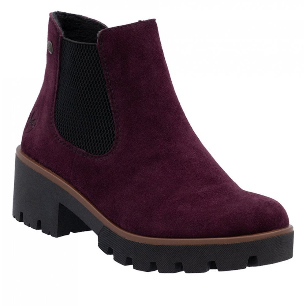Rieker 79265 Chelsea Style Boot - Burgundy - image 001 |ww_colour=burgundy|ww_order=001|