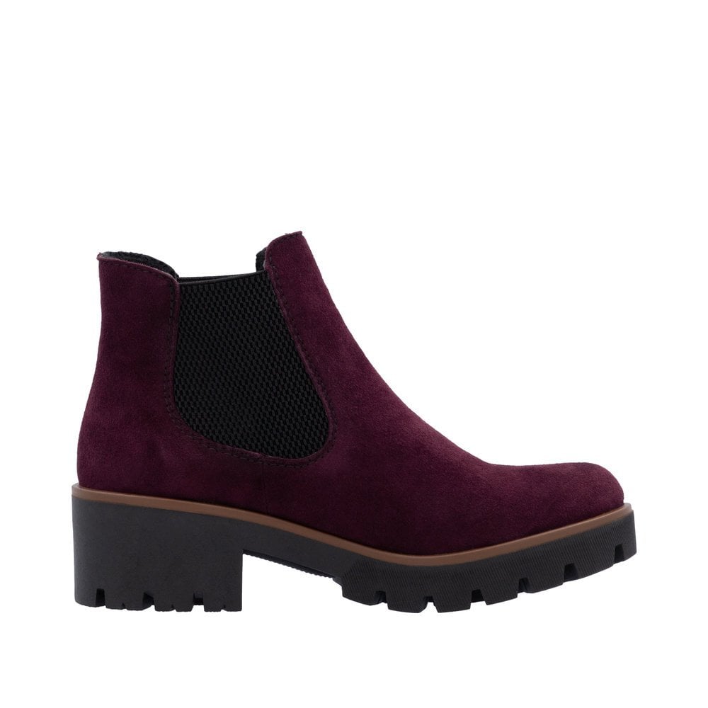 Rieker 79265 Chelsea Style Boot - Burgundy - image 004 |ww_colour=burgundy|ww_order=004|