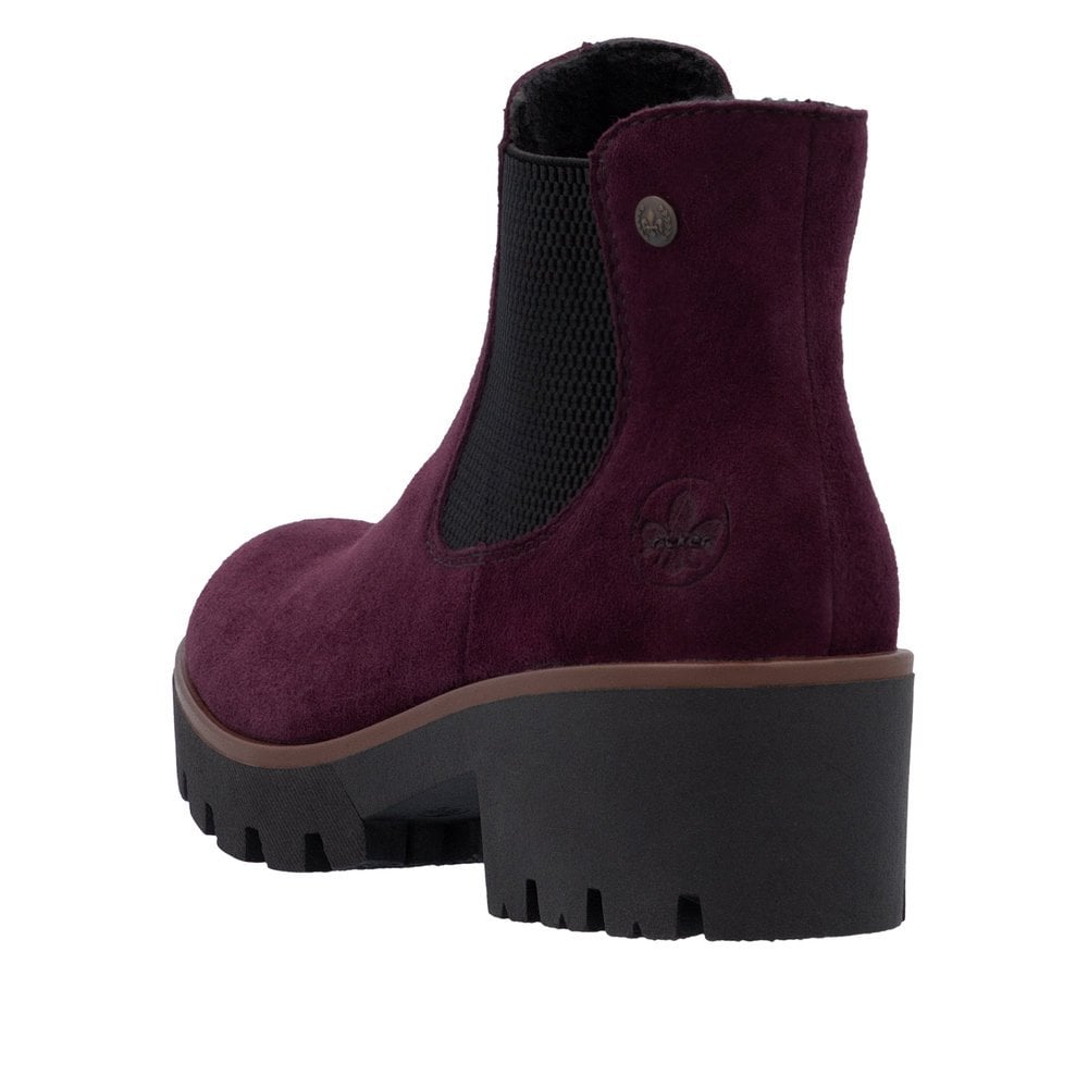 Rieker 79265 Chelsea Style Boot - Burgundy - image 005 |ww_colour=burgundy|ww_order=005|