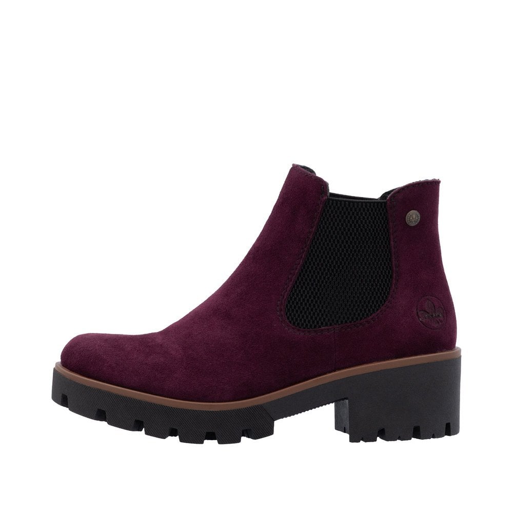 Rieker 79265 Chelsea Style Boot - Burgundy - image 006 |ww_colour=burgundy|ww_order=006|