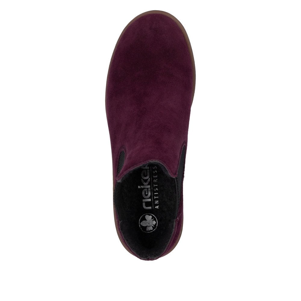 Rieker 79265 Chelsea Style Boot - Burgundy - image 009 |ww_colour=burgundy|ww_order=009|