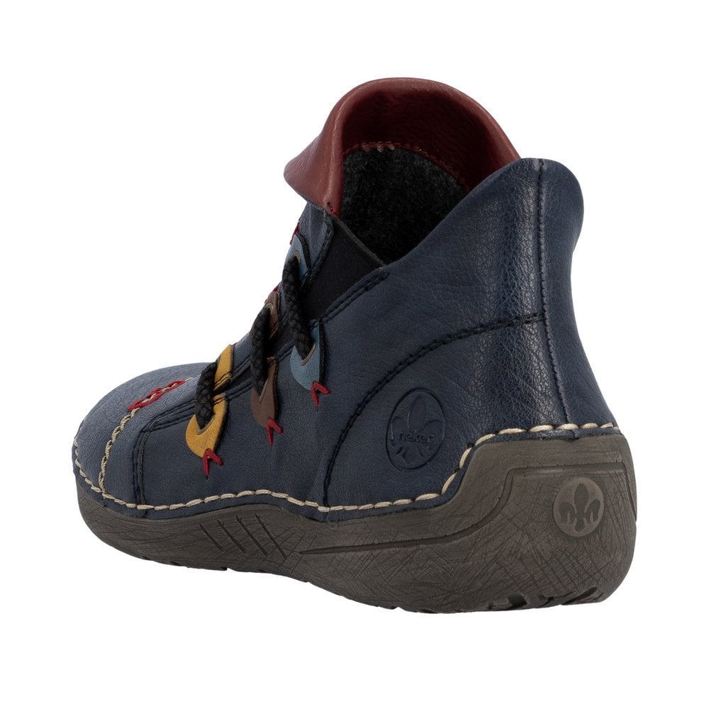 Rieker 72581 Zip Up Boot - Blue - image 003 |ww_colour=blue|ww_order=003|