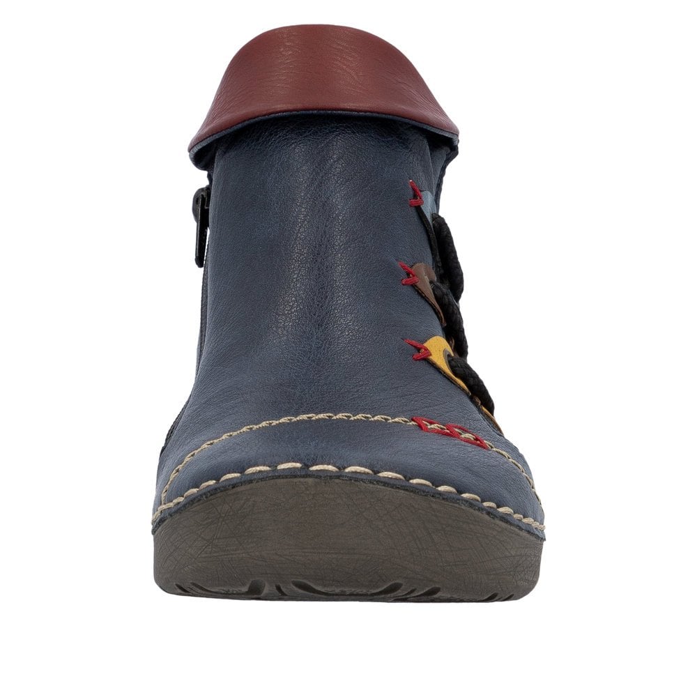 Rieker 72581 Zip Up Boot - Blue - image 006 |ww_colour=blue|ww_order=006|