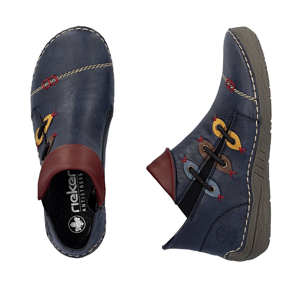 Rieker 72581 Zip Up Boot - Blue - image 009 |ww_colour=blue|ww_order=009|