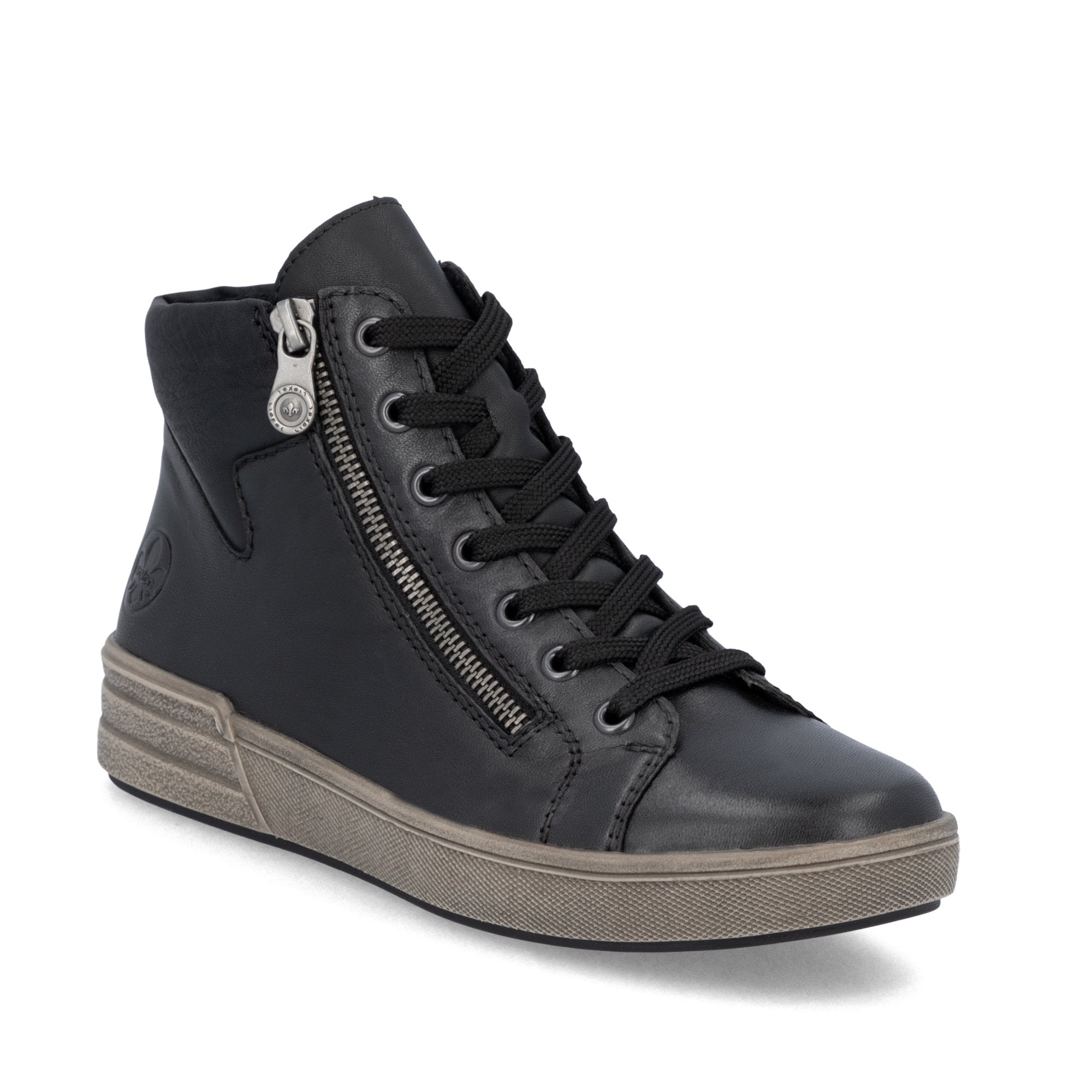 Rieker X0709 Lace/Zip Up Ankle Boot - Black - image 001 |ww_colour=black|ww_order=001|
