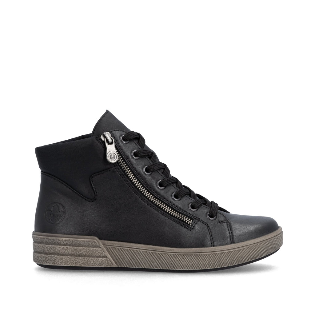 Rieker X0709 Lace/Zip Up Ankle Boot - Black - image 004 |ww_colour=black|ww_order=004|