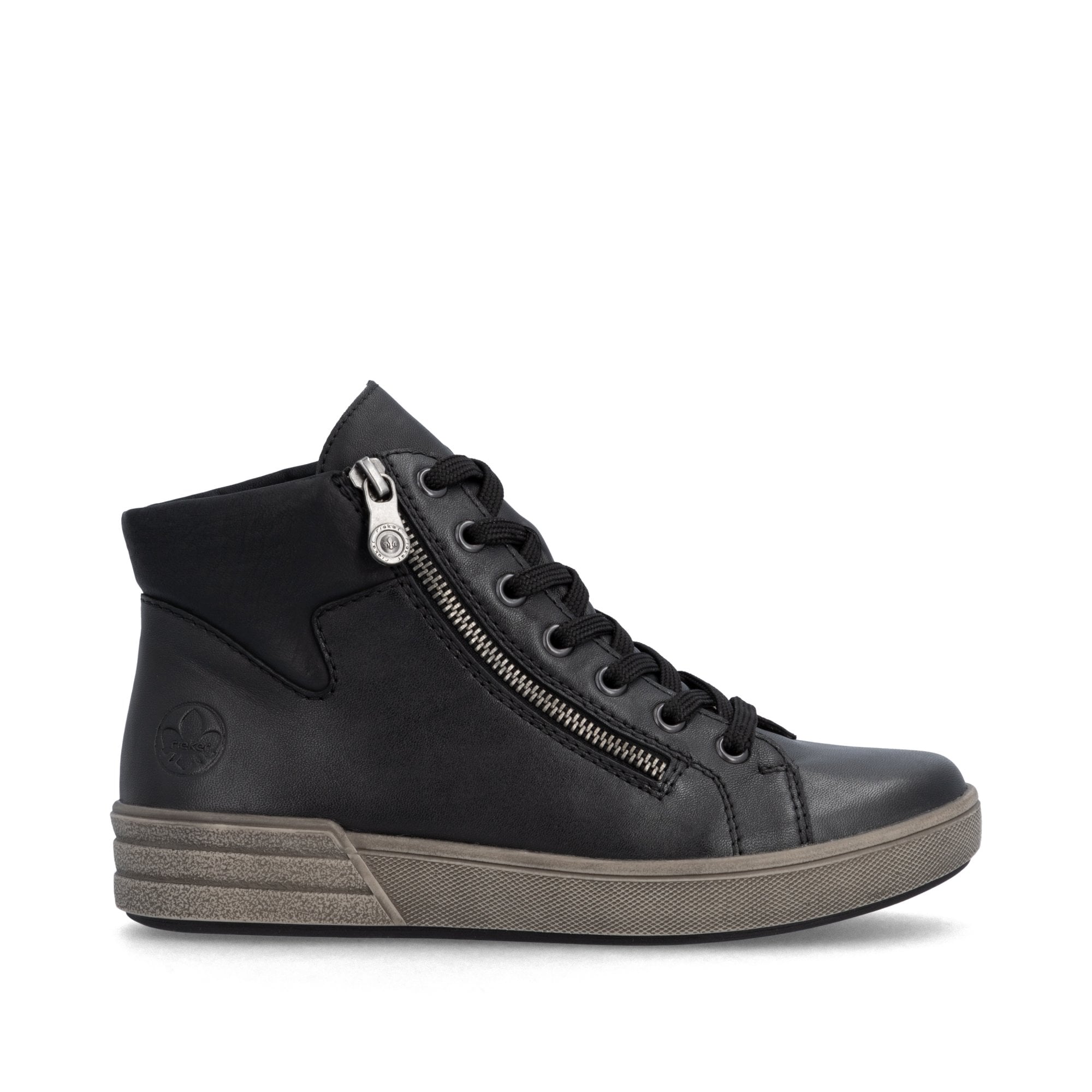Rieker X0709 Lace/Zip Up Ankle Boot - Black - image 004 |ww_colour=black|ww_order=004|