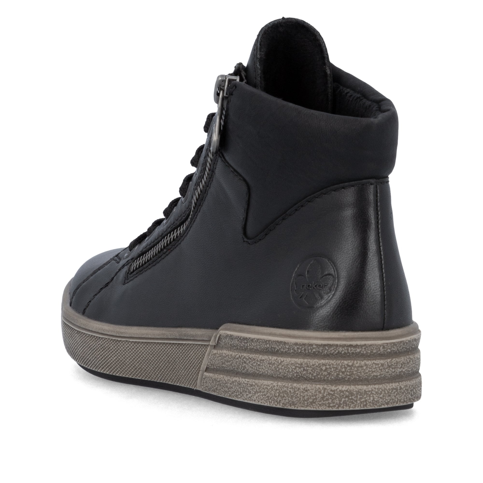 Rieker X0709 Lace/Zip Up Ankle Boot - Black - image 006 |ww_colour=black|ww_order=006|
