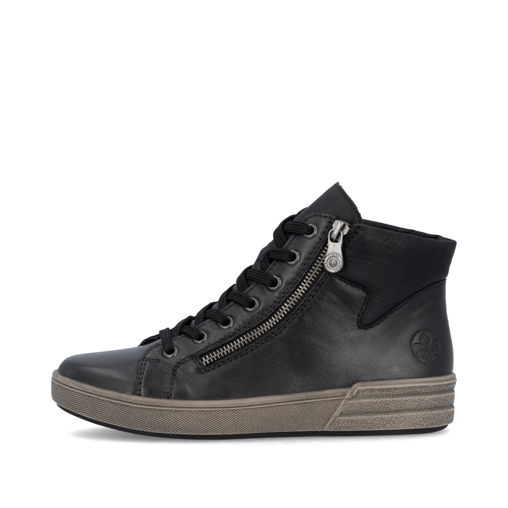 Rieker X0709 Lace/Zip Up Ankle Boot - Black - image 007 |ww_colour=black|ww_order=007|
