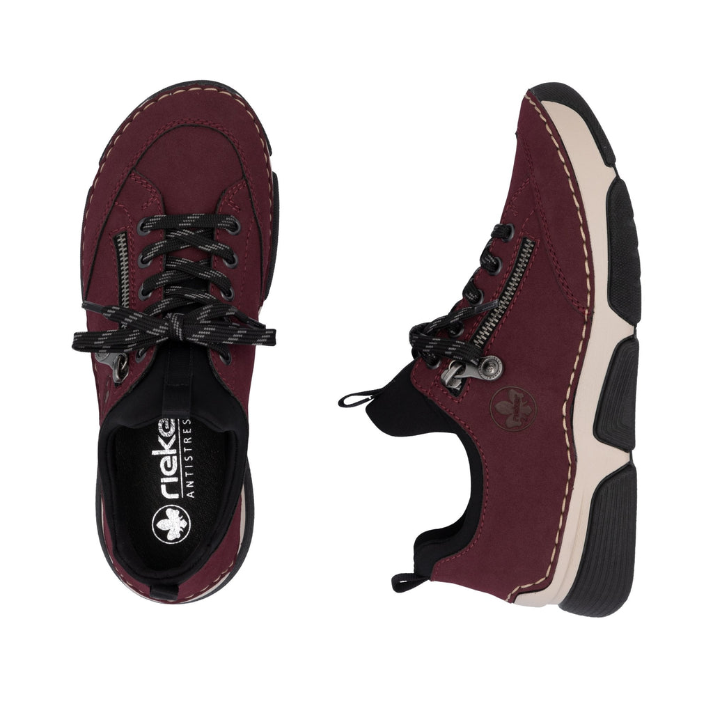 Rieker 45973 Lace-up Shoe - Red - image 002 |ww_colour=red|ww_order=002|