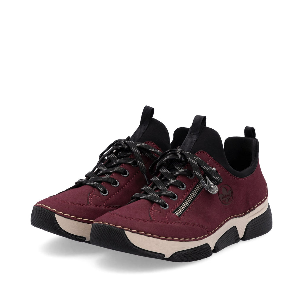 Rieker 45973 Lace-up Shoe - Red - image 004 |ww_colour=red|ww_order=004|