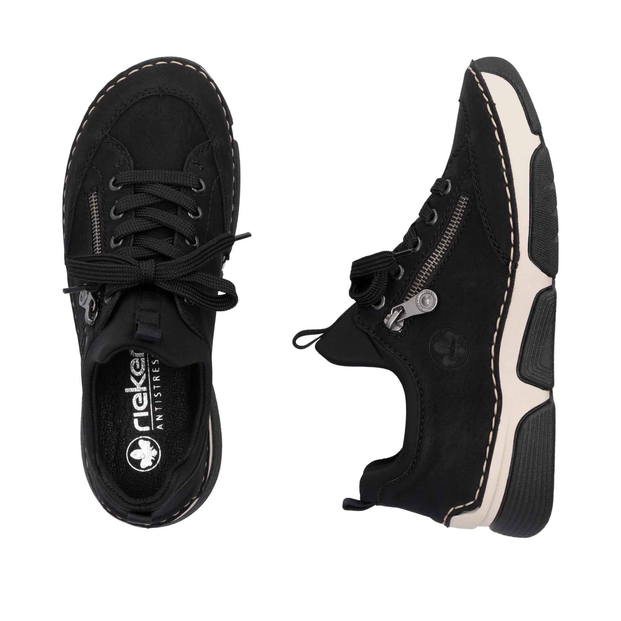 Rieker 45973 Lace-up Shoe - Black - image 002 |ww_colour=black|ww_order=002|