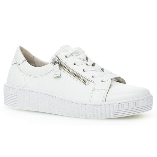 Gabor Wisdom 33.334 Casual Lace Up/Zip Shoe - White - image 001 |ww_colour=white|ww_order=001|
