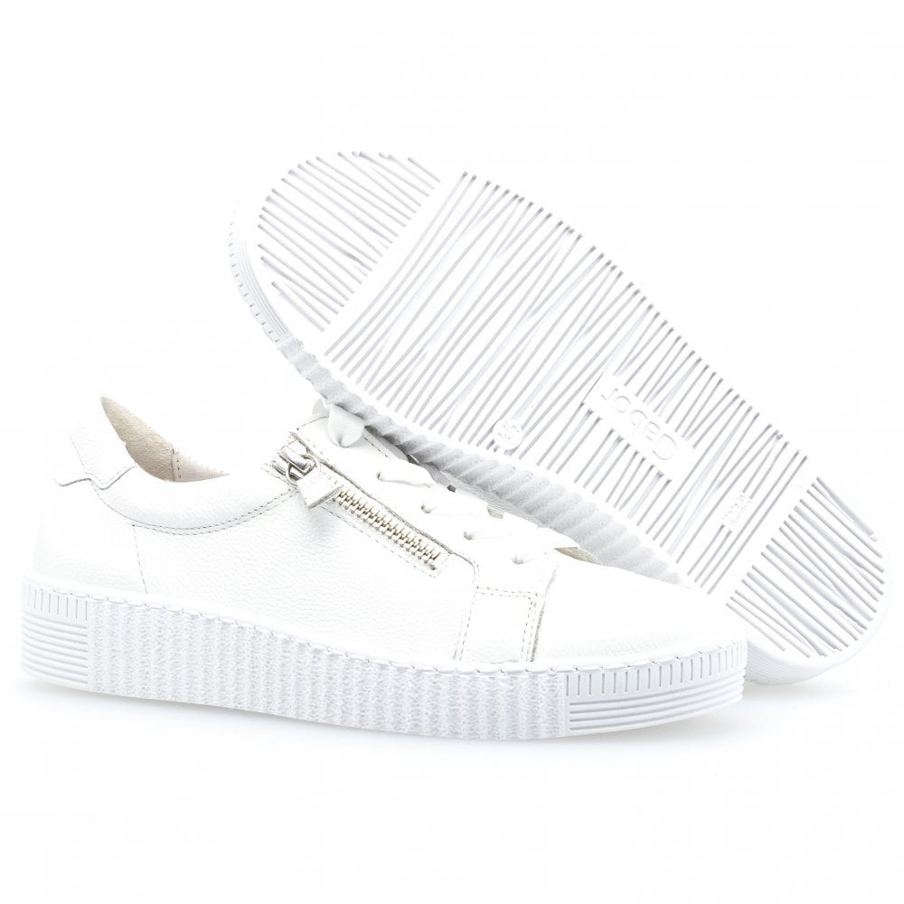 Gabor Wisdom 33.334 Casual Lace Up/Zip Shoe - White - image 002 |ww_colour=white|ww_order=002|