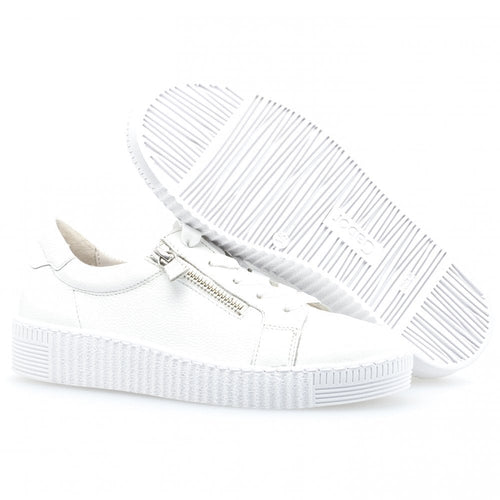 Gabor Wisdom 33.334 Casual Lace Up/Zip Shoe - White - image 002 |ww_colour=white|ww_order=002|