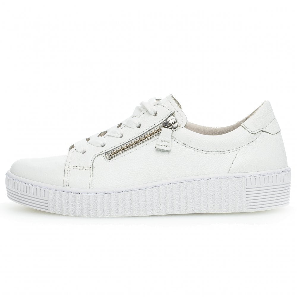Gabor Wisdom 33.334 Casual Lace Up/Zip Shoe - White - image 005 |ww_colour=white|ww_order=005|
