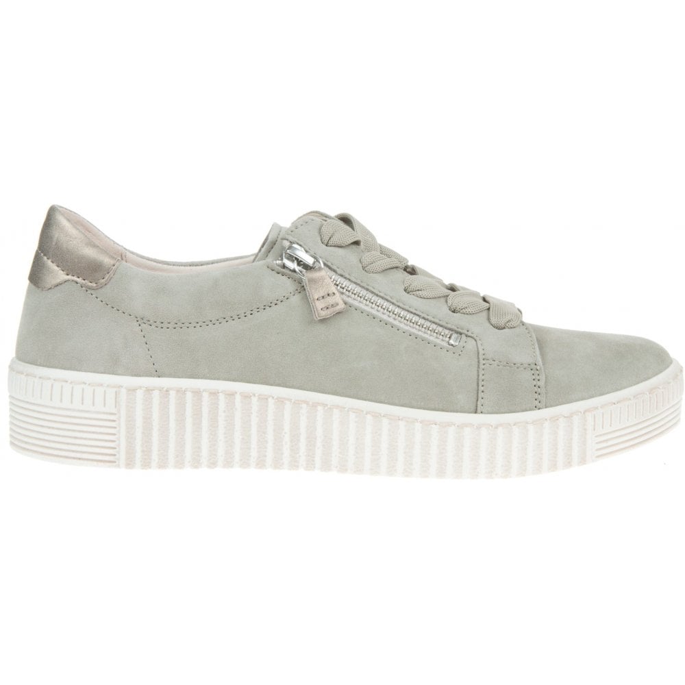 Gabor Wisdom 33.334 Casual Lace Up/Zip Shoe - Schilf Suede - image 002 |ww_colour=schilf-suede|ww_order=002|