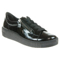 Gabor Wisdom 33.334 Casual Lace Up/Zip Shoe - Black Patent - image 001 |ww_colour=black-patent|ww_order=001|