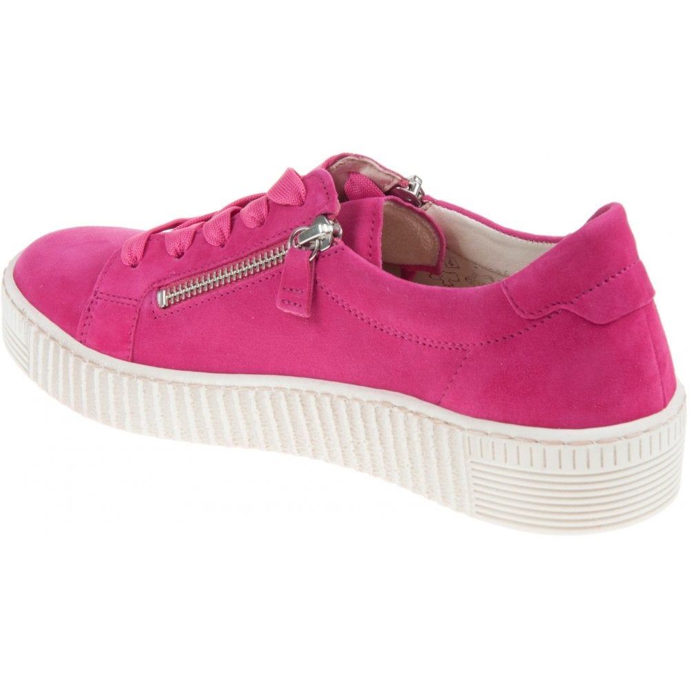 Gabor Wisdom 33.334 Casual Lace Up/Zip Shoe - Pink - image 004 |ww_colour=pink|ww_order=004|