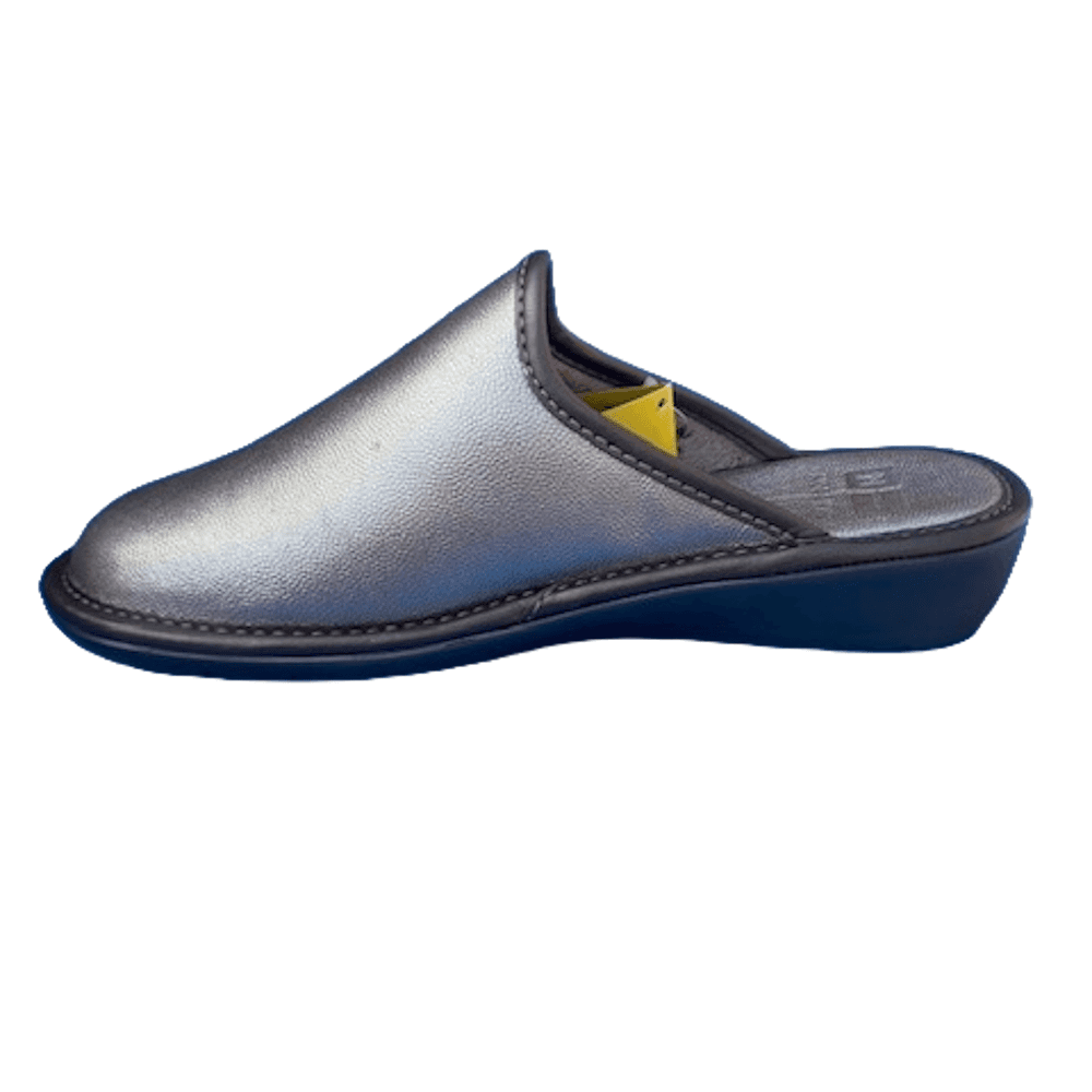 Nordikas Womens 347 Leather Mule Slipper - Metalic Onyx - image 003 |ww_colour=metalic-onyx|ww_order=003|