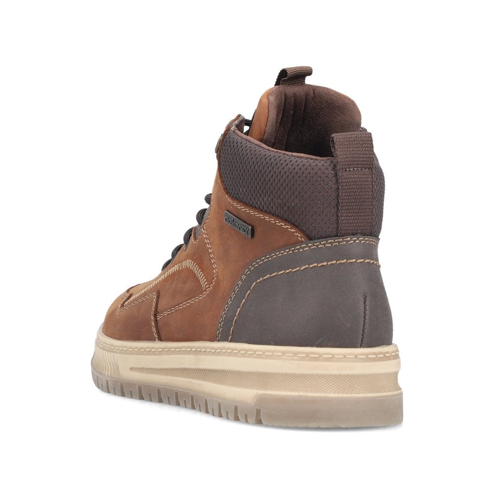 Rieker 38554 Extra Wide Water Resistant Zip/Lace Up Boot - Brown - image 004 |ww_colour=brown|ww_order=004|